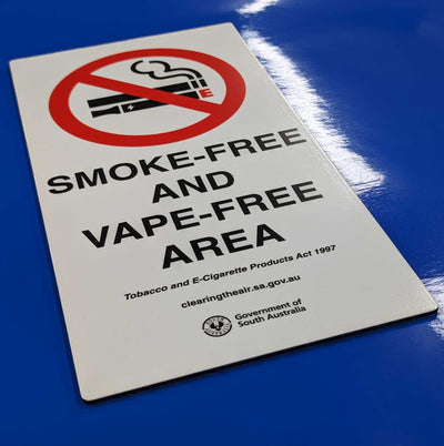 No Vaping No Smoking Area fence & wall signs