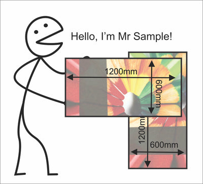 Corlflute sign online order for 1200x600mm print on corflute. Available with eyelets