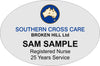 Southern Cross Broken Hill Silver Badge