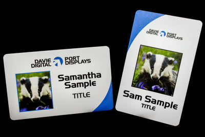 Photo ID Cards with vibrant colours and photos in landscape or portrait format